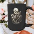 Skeleton Hugging Cat Halloween Cat Lover Cat Mom Dad Graphic Print Coffee Mug