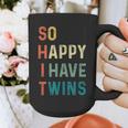 So Happy I Have Twins Mom Dad Parent Saying Slogan Graphic Print Coffee Mug