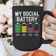 My Social Battery Introverted Low Energy Antisocial Graphic Print Coffee Mug My Social Battery Introverted Low Energy Antisocial Graphic Print Coffee Mug