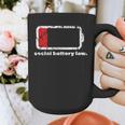 Social Battery Low Introvert Graphic Print Coffee Mug