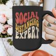 Social Distancing Expert Introvert Graphic Print Coffee Mug