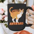 SOCIALLY AWKWARD FUNNY CAT ANTISOCIAL INTROVERT WEIRD Graphic Print Coffee Mug SOCIALLY AWKWARD FUNNY CAT ANTISOCIAL INTROVERT WEIRD Graphic Print Coffee Mug