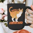 SOCIALLY AWKWARD FUNNY CAT ANTISOCIAL INTROVERT WEIRD Graphic Print Coffee Mug SOCIALLY AWKWARD FUNNY CAT ANTISOCIAL INTROVERT WEIRD Graphic Print Coffee Mug