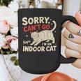 Sorry I Can't Go I'm An Indoor Cat Introvert Cat Owner Graphic Print Coffee Mug Sorry I Can't Go I'm An Indoor Cat Introvert Cat Owner Graphic Print Coffee Mug
