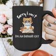 Sorry I Can't Indoor Cat Top For Introvert With Coffee Book For Men Women Kids Graphic Print Coffee Mug Sorry I Can't Indoor Cat Top For Introvert With Coffee Book For Men Women Kids Graphic Print Coffee Mug