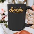 Sparky Electrician Lineman Dad Retro Vintage Novelty Graphic Print Coffee Mug
