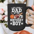 All Star Dad Of The Birthday Boy Basketball Soccer Sport Graphic Print Coffee Mug