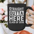 Straight Outta Here Class Of 2018 Senior Graduation Graphic Print Coffee Mug