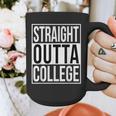 Straight Outta College Movie Parody Graduation Graphic Print Coffee Mug