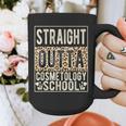 Straight Outta Cosmetology School Leopard Graduation Graphic Print Coffee Mug