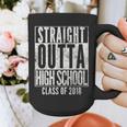 STRAIGHT OUTTA HIGH SCHOOL 2018 Graduation Grad Shirt Graphic Print Coffee Mug