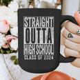 STRAIGHT OUTTA HIGH SCHOOL Graduation Class Of 2024 Senior Graphic Print Coffee Mug
