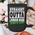 Straight Outta Junior High School Class Of 2022 Graduation Graphic Print Coffee Mug