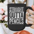 Straight Outta Pencils Shirt Kids Boy Girl School Graduation Graphic Print Coffee Mug