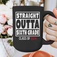 Straight Outta Sixth Grade Class Of 2024 Shirt Graduation Graphic Print Coffee Mug
