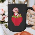 Strawberry Shortcake Sitting On Strawberry Retro Nostalgia Graphic Print Coffee Mug