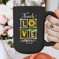 Sunflower Teach Love Inspire Cool Graduation Teacher School Graphic Print Coffee Mug