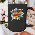 Super Dad Comic Book Superhero Father's Day Graphic Print Coffee Mug