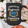 I Survived My Boyfriend's Engineering Degree Graduation Graphic Print Coffee Mug