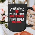 I Survived My Brother's High School Diploma Graduation Graphic Print Coffee Mug