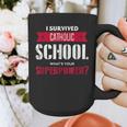I Survived Catholic School Shirt Catholic Graduation Graphic Print Coffee Mug