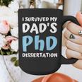 i Survived My Dad's Phd Dissertation College Graduation 2021 Graphic Print Coffee Mug