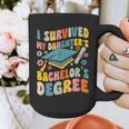 i Survived My Daughter's Bachelors Degree Groovy Graduation Graphic Print Coffee Mug