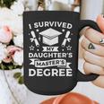 I Survived My Daughter's Master's Degree Graduation Graphic Print Coffee Mug