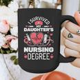 I Survived My Daughter's Nursing Degree School Graduation Graphic Print Coffee Mug
