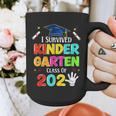 I Survived Kindergarten Graduation 2025 Graduate Boys Girls Graphic Print Coffee Mug