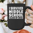 I Survived Middle School Class Of 2018 Graduation Graphic Print Coffee Mug