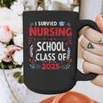 I Survived Nursing School Class Of 2025 Nurse Graduation Graphic Print Coffee Mug