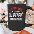 I Survived My Partner's Law Degree Graduation Shirt Graphic Print Coffee Mug
