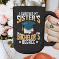 i Survived My Sisters Bachelor's Degree Graduation Gifts Graphic Print Coffee Mug