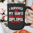 I Survived My Son's High School Diploma Graduation Graphic Print Coffee Mug