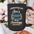 I Survived My Son's Sociology Degree Graduation Graphic Print Coffee Mug