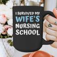 i Survived My Wifes Nursing School Degree Graduation Party Graphic Print Coffee Mug