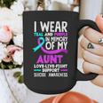 Teal & Purple In Memory Of My Aunt Suicide Prevention Graphic Print Coffee Mug