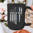 Thin Blue Line Proud Dad Police Family T-Shirt Graphic Print Coffee Mug