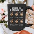 Things I Do In My Spare Time German Shepherd Dog Dad Mom Graphic Print Coffee Mug