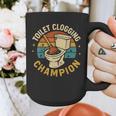 Toilet Clogging Champion Bathroom Humor Dad Jokes Graphic Print Coffee Mug Toilet Clogging Champion Bathroom Humor Dad Jokes Graphic Print Coffee Mug