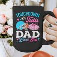Touchdown Or Tutu Dad Loves You Gender Reveal Family Graphic Print Coffee Mug