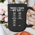 Tricks I Teach My Cat Cat Owner Kitten Dad Mom Kitty Graphic Print Coffee Mug