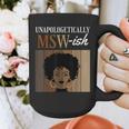 Unapologetically MSW-Ish Student Graduation Afro Graphic Print Coffee Mug