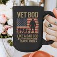 Vet Bod Like Dad Bod But With More Back Pain US Flag Veteran Graphic Print Coffee Mug
