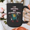 I Like Video Games Dogs And Maybe 3 People Gamer Introvert Graphic Print Coffee Mug I Like Video Games Dogs And Maybe 3 People Gamer Introvert Graphic Print Coffee Mug