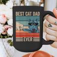 Vintage Best Cat Dad Ever Bump Fist Father's Day Cat Daddy Graphic Print Coffee Mug