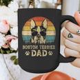 Vintage Boston Terrier Dad Dog Lovers Father's Day Tee Graphic Print Coffee Mug
