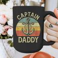 Vintage Captain Daddy Boat Pontoon Dad Fishing Sailor Anchor Graphic Print Coffee Mug