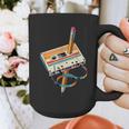 Vintage Cassette Tape And Pencil Nostalgia Party 70s 80s 90s Graphic Print Coffee Mug